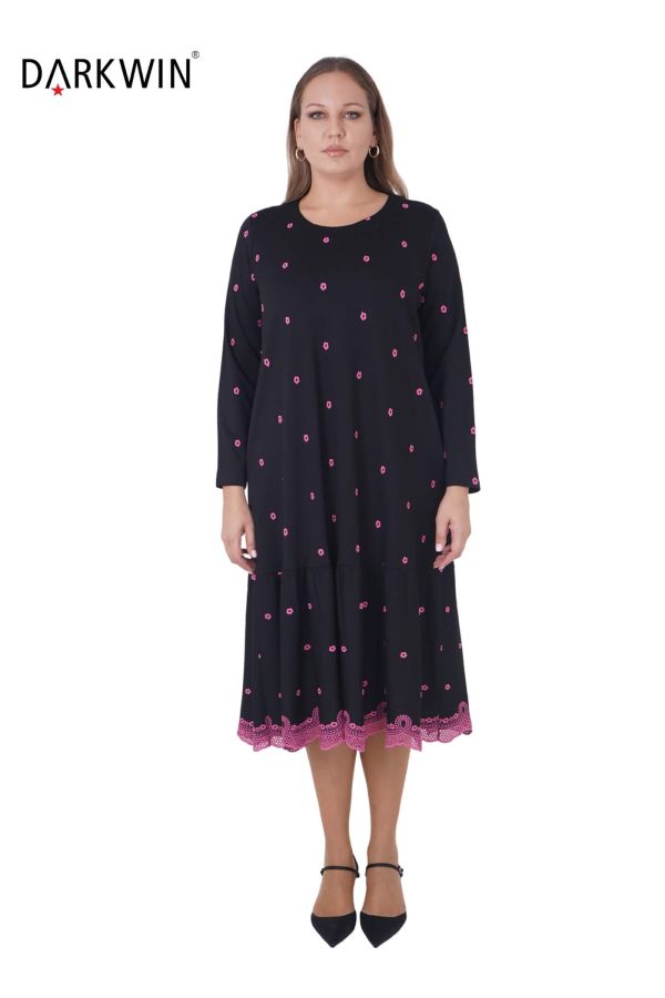 9853 DARKWIN ELBİSE FUSYA - 1