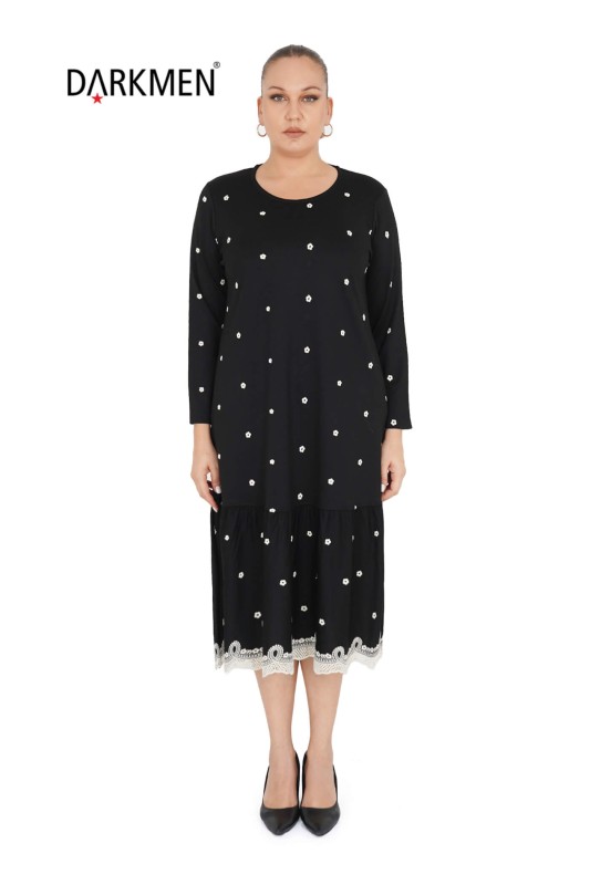 9853 DARKWIN ELBİSE SIYAH - DARKWIN