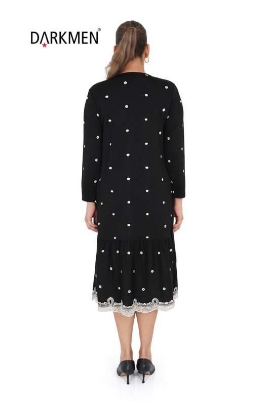 9853 DARKWIN ELBİSE SIYAH - 5