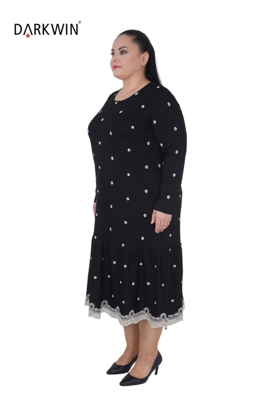 9853 DARKWIN ELBİSE SIYAH - 4