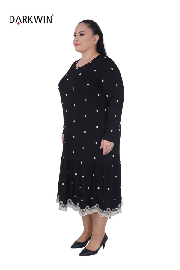 9853 DARKWIN ELBİSE SIYAH - 4