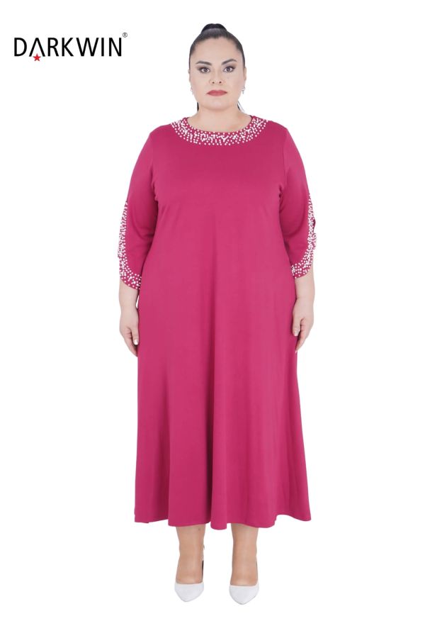 9864 DARKWIN ELBİSE FUSYA - 1