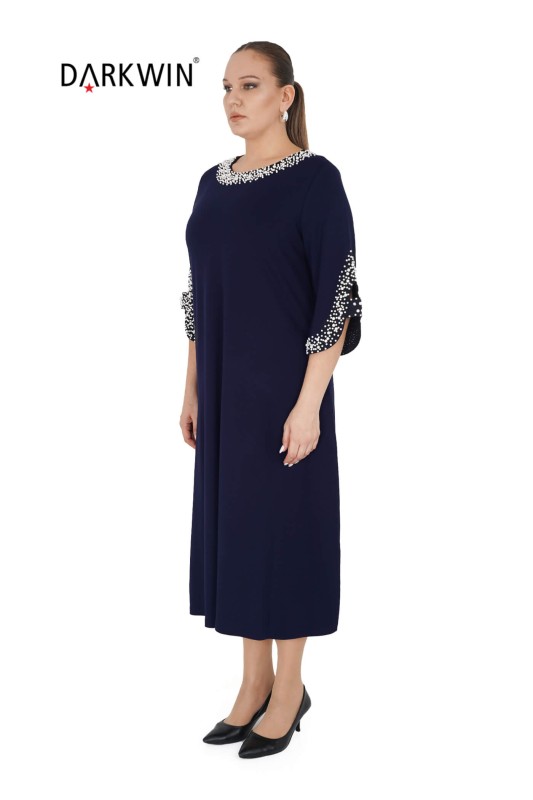9864 DARKWIN ELBİSE LACIVERT - Darkwin (1)