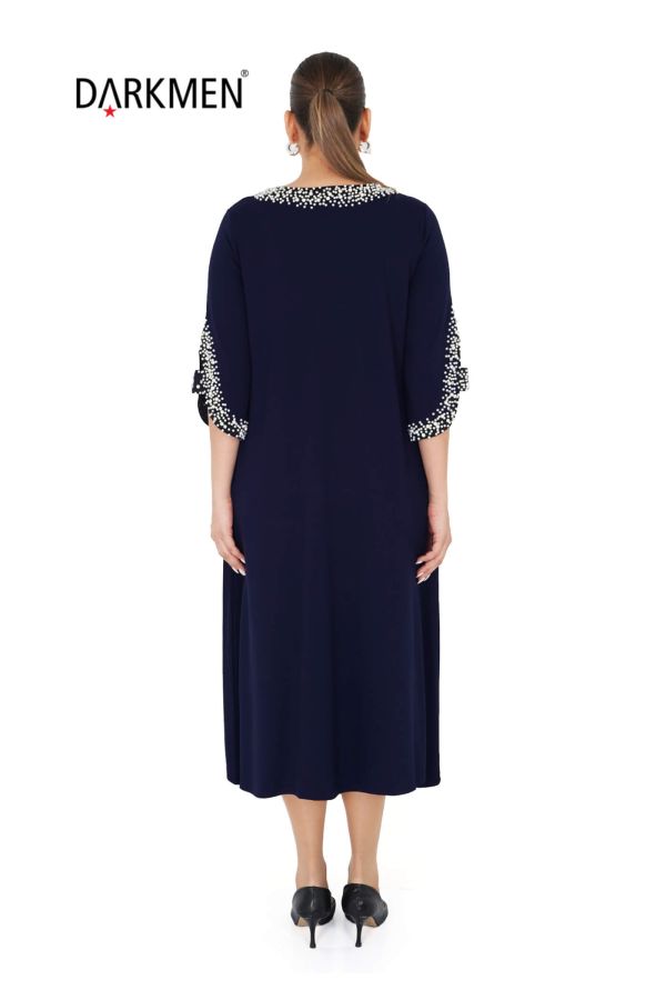 9864 DARKWIN ELBİSE LACIVERT - 3