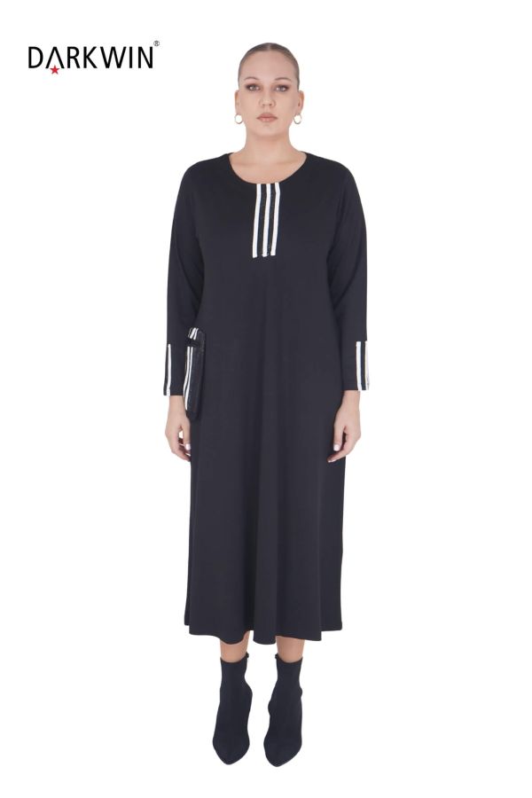 9866 DARKWIN ELBİSE SIYAH - 1