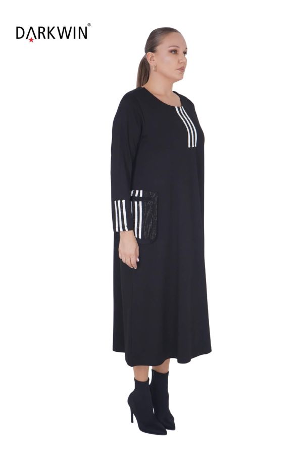 9866 DARKWIN ELBİSE SIYAH - 2