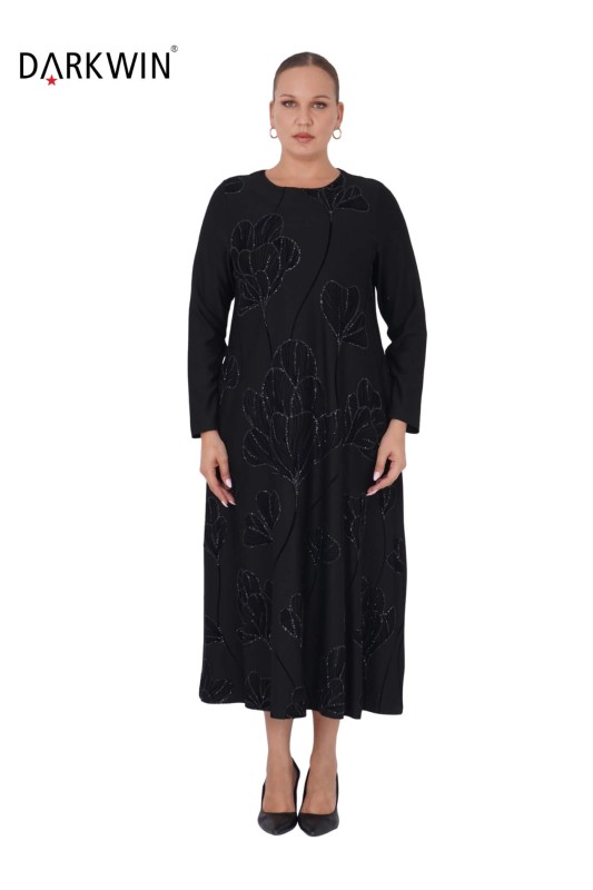 9891 DARKWIN ELBİSE SIYAH - DARKWIN