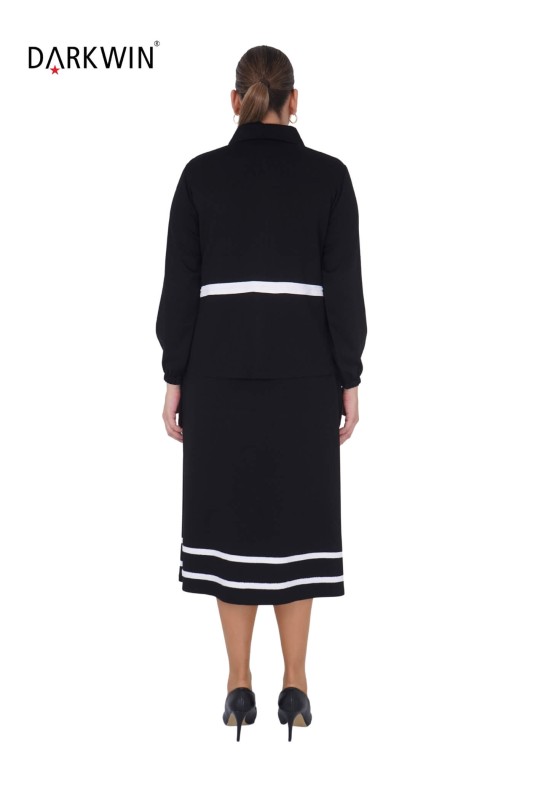 9892 DARKWIN ELBİSE-MONT SIYAH - 3