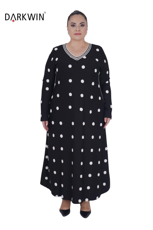 9893 DARKWIN ELBİSE SIYAH - Darkwin