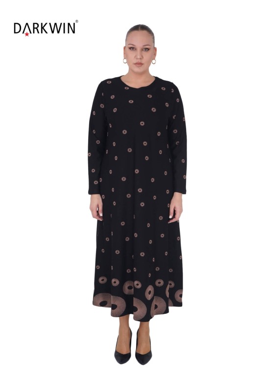 9905 DARKWIN ELBİSE SIYAH - Darkwin