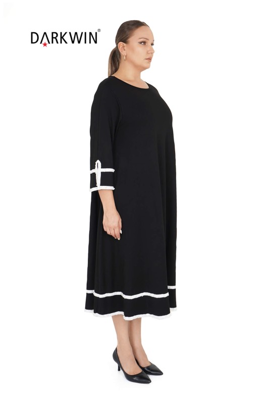 9909 DARKWIN ELBİSE SIYAH - DARKWIN (1)