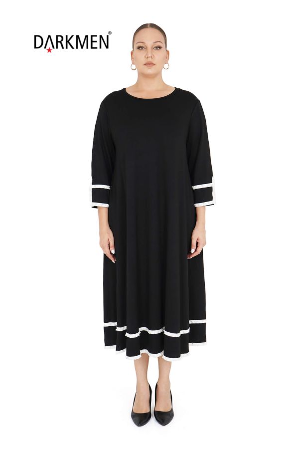 9909 DARKWIN ELBİSE SIYAH - 1