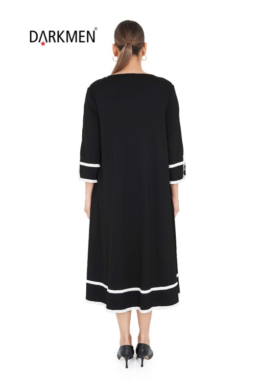 9909 DARKWIN ELBİSE SIYAH - 3