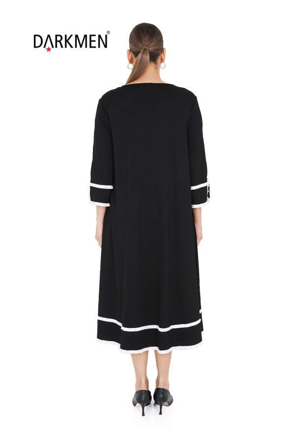 9909 DARKWIN ELBİSE SIYAH - 3
