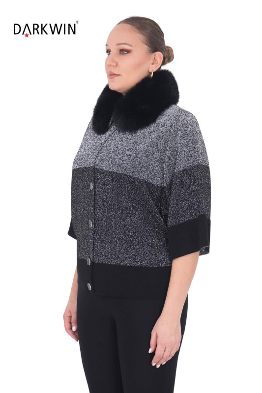 B12940 DARKWIN CEKET SIYAH-GUMUS - DARKWIN (1)