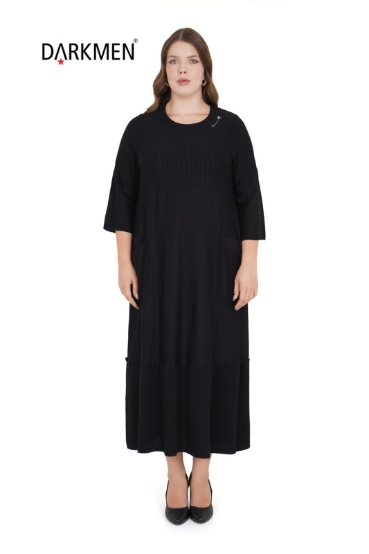 B13426 DARKWIN ELBİSE SIYAH - DARKWIN