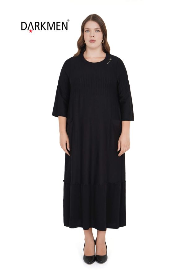 B13426 DARKWIN ELBİSE SIYAH - 1