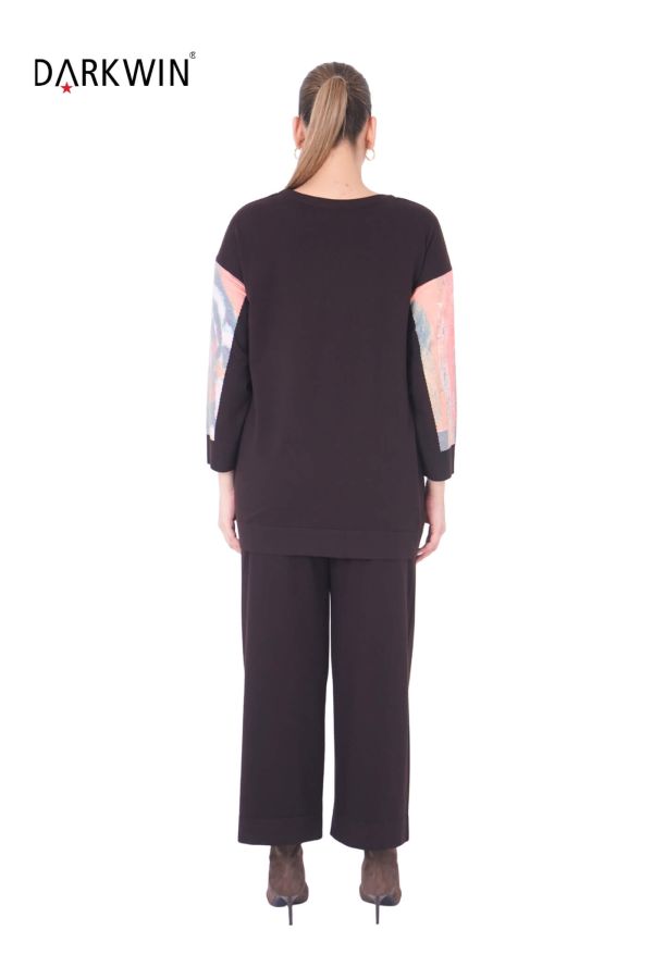 B13837 DARKWIN BLUZ-PANTOLON K.KAHVE - 3