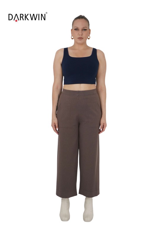 B13837 DARKWIN BLUZ-PANTOLON PATLICAN MOR - 5