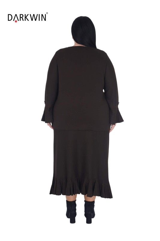 B13879 DARKWIN BLUZ-ETEK KAHVE - 4