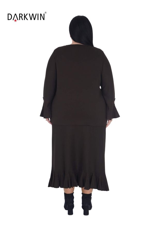 B13879 DARKWIN BLUZ-ETEK KAHVE - 4