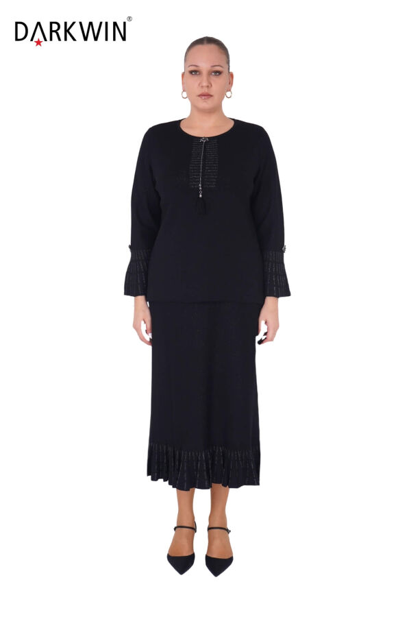 B13879 DARKWIN BLUZ-ETEK SIYAH-K.GRI - 1