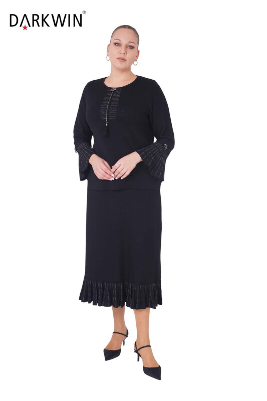 B13879 DARKWIN BLUZ-ETEK SIYAH-K.GRI - 4