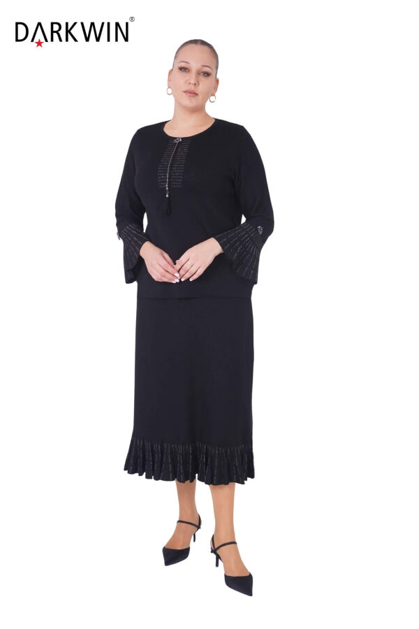 B13879 DARKWIN BLUZ-ETEK SIYAH-K.GRI - 4