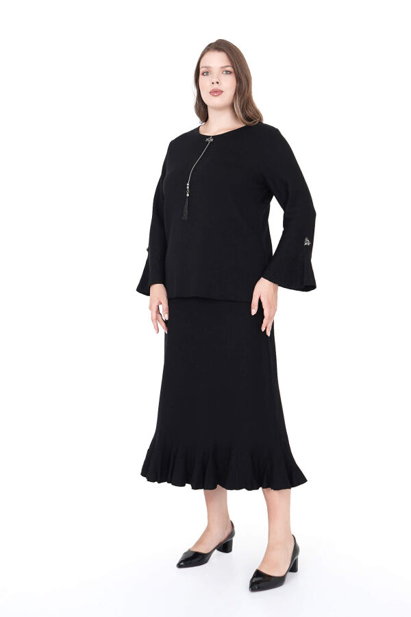 B13879 DARKWIN BLUZ-ETEK SIYAH - 2