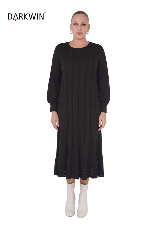 DARKWIN - B13894 DARKWIN ELBİSE K.KAHVE