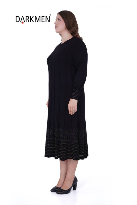 DARKWIN - B13894 DARKWIN ELBİSE SIYAH (1)