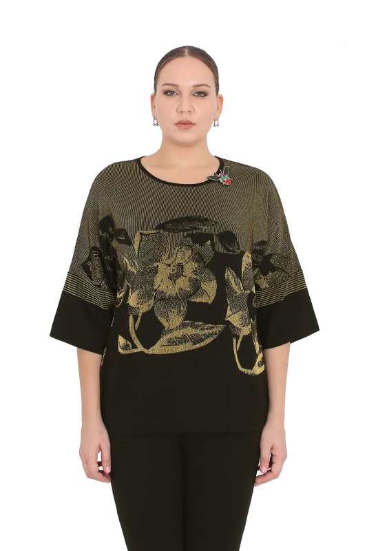 B14064 DARKWIN KAZAK SIYAH-ALTIN - Thumbnail