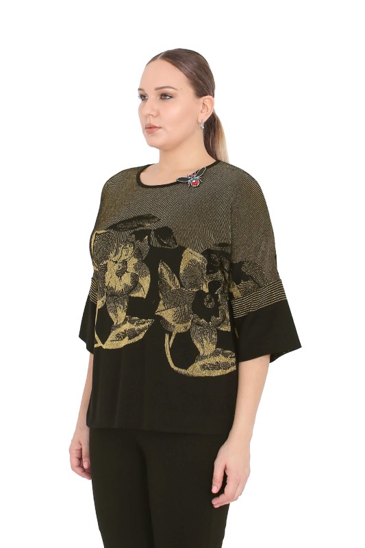 B14064 DARKWIN KAZAK SIYAH-ALTIN - Thumbnail