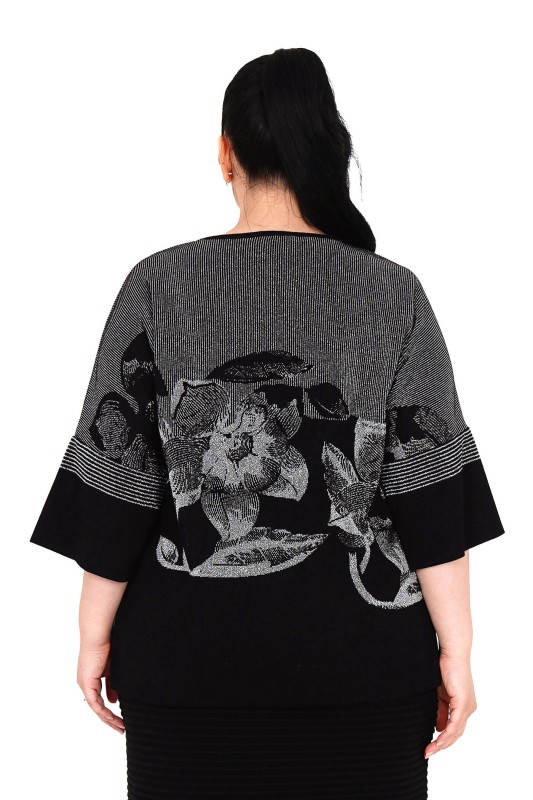 B14064 DARKWIN KAZAK SIYAH-GUMUS - Thumbnail