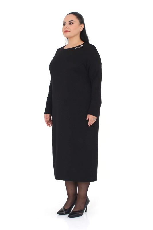 DARKWIN - B14134 DARKWIN ELBİSE SIYAH (1)