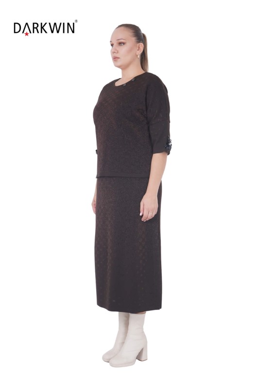 B14149 DARKWIN BLUZ-ETEK K.KAHVE - DARKWIN (1)