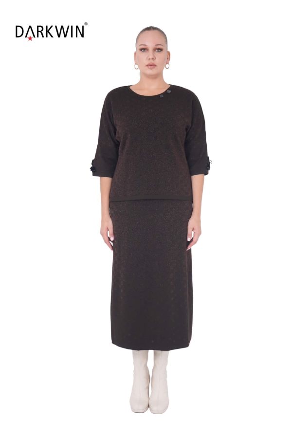 B14149 DARKWIN BLUZ-ETEK K.KAHVE - 3