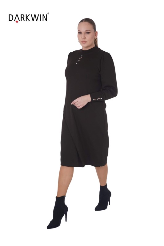 B14168 DARKWIN ELBİSE K.KAHVE - 4