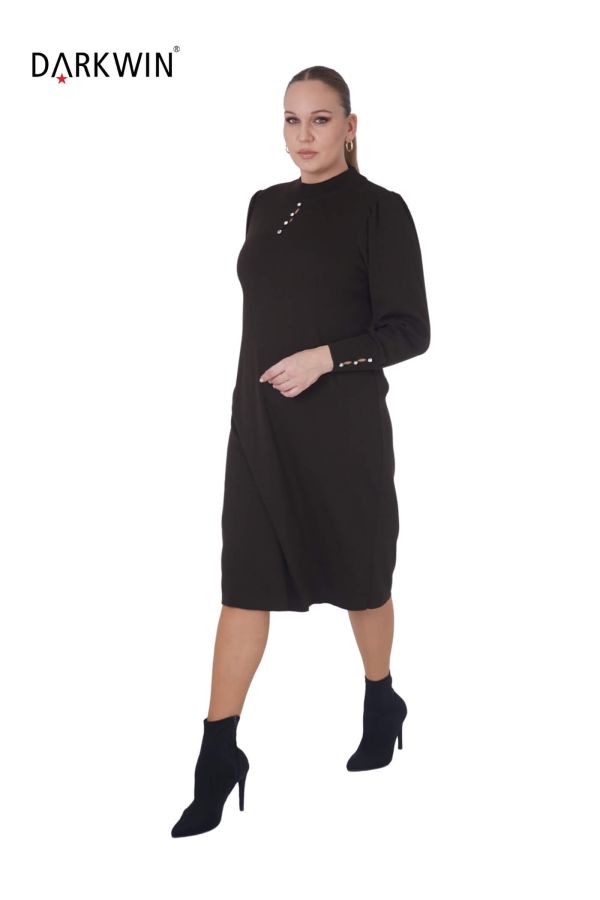 B14168 DARKWIN ELBİSE K.KAHVE - 4