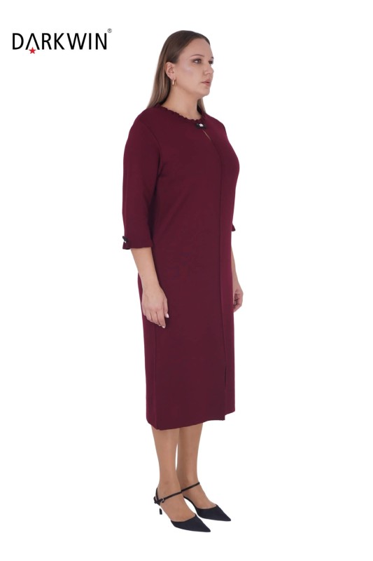 B14196 DARKWIN ELBİSE BORDO - DARKWIN (1)