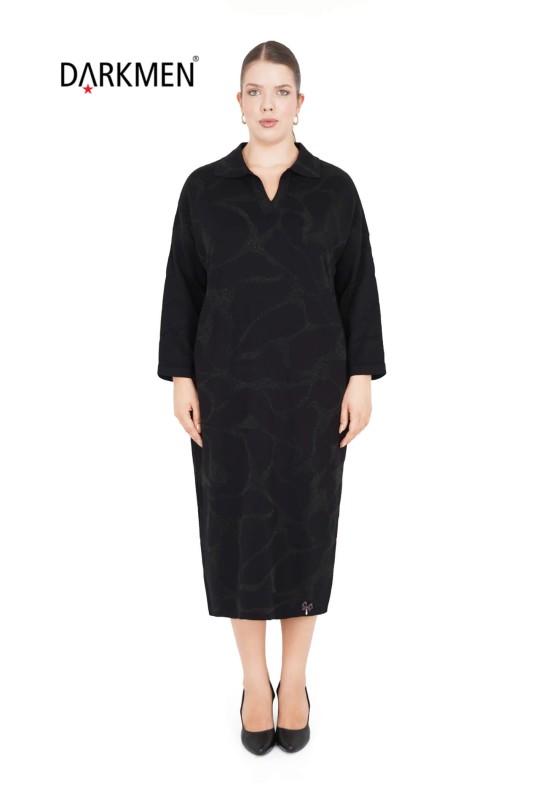 Darkwin - B14205 DARKWIN ELBİSE SIYAH