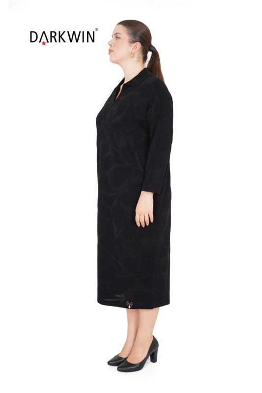 Darkwin - B14205 DARKWIN ELBİSE SIYAH (1)