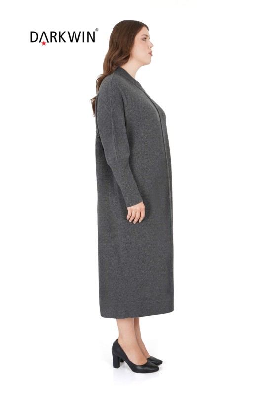 DARKWIN - B14210 DARKWIN ELBİSE ANTRASIT (1)