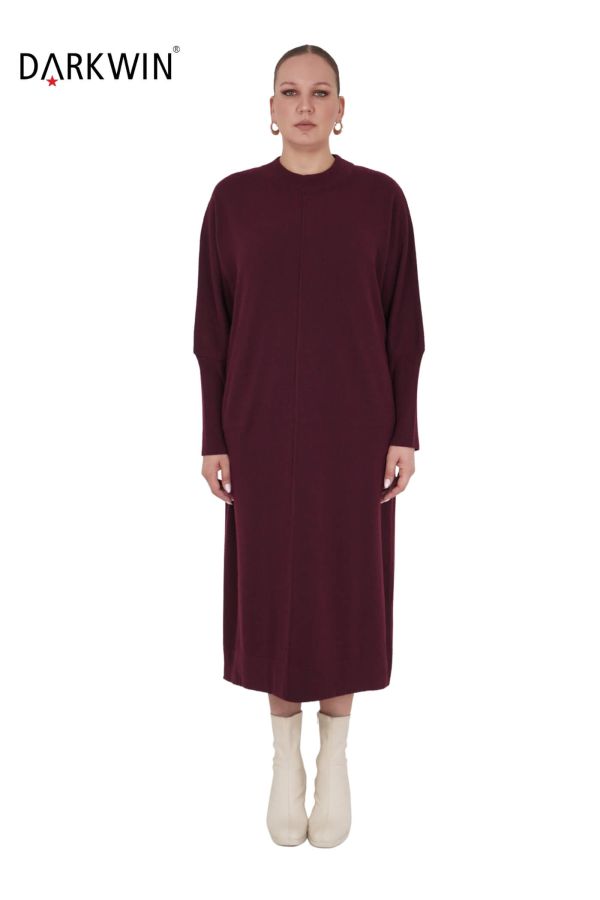 B14210 DARKWIN ELBİSE BORDO - 1