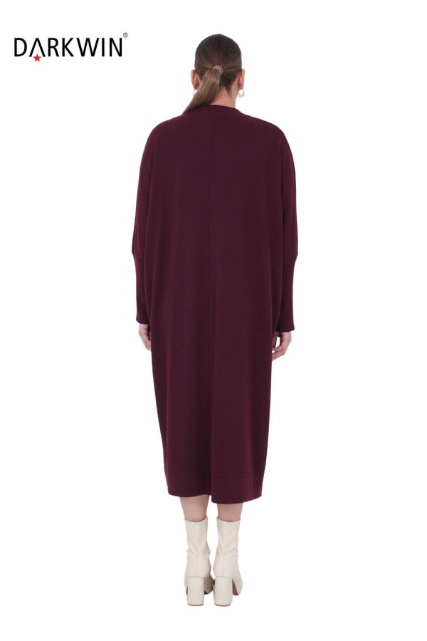 B14210 DARKWIN ELBİSE BORDO - 3