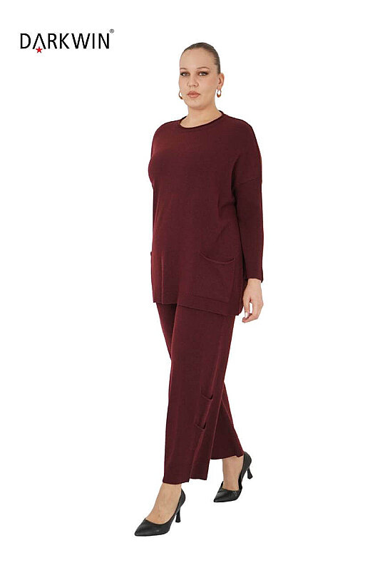 B14231 DARKWIN BLUZ-PANTOLON BORDO - 4