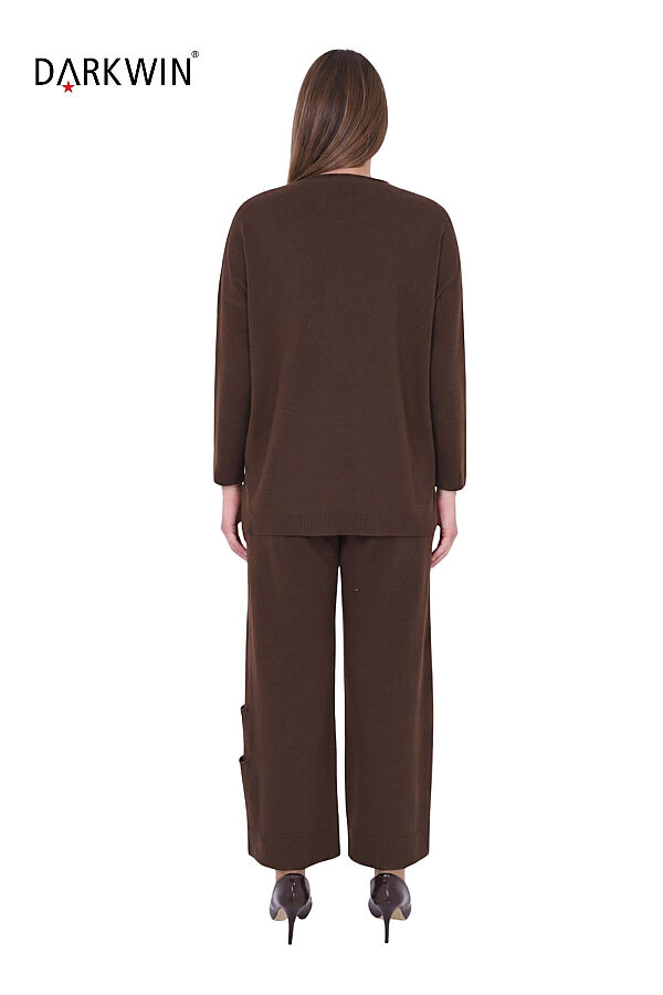 B14231 DARKWIN BLUZ-PANTOLON KAHVE - 3