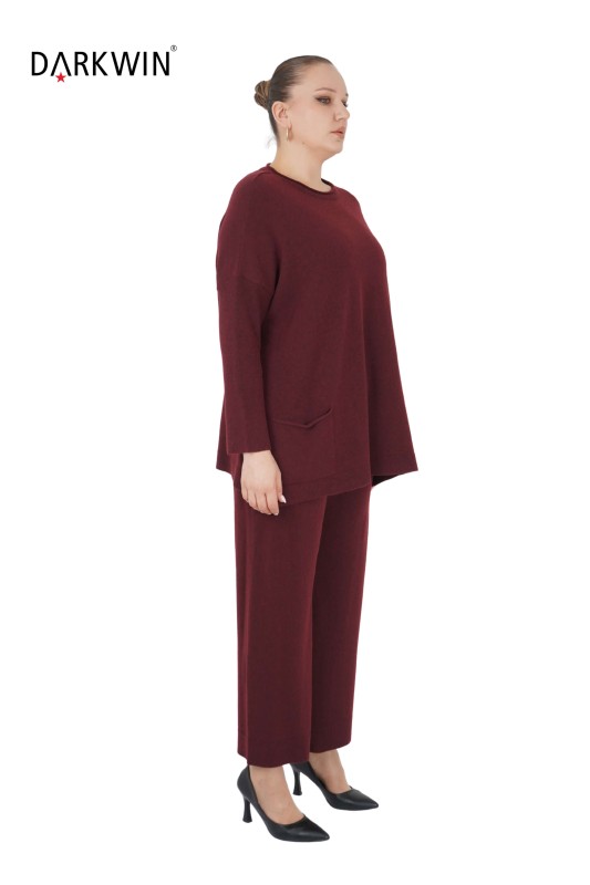 DARKWIN - B14231 DARKWIN BLUZ-PANTOLON BORDO (1)