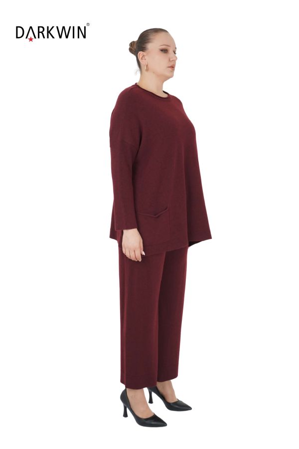 B14231 DARKWIN BLUZ-PANTOLON BORDO - 2