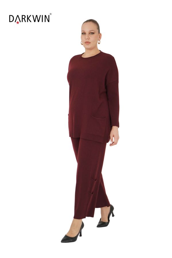 B14231 DARKWIN BLUZ-PANTOLON BORDO - 4